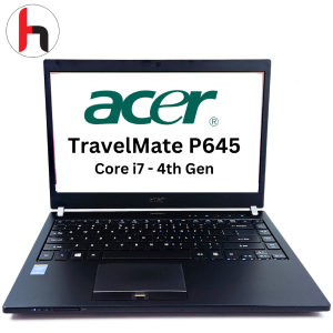 ACER TravelMate P645 – 14″ Display | Intel i7 4th Gen | 4GB RAM | 128GB SSD | BackLit Keyboard | Slightly Used