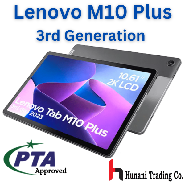 Lenovo M10 Plus 3rd Gen – 6GB RAM, 128GB, SIM, Snapdragon, 7700mAh